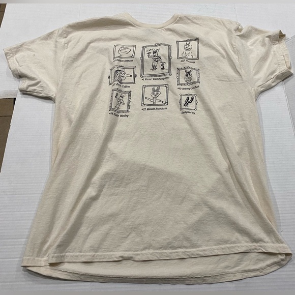 San Antonio SPURS Game day beige Takis Sponsor Shirt Wemby NBA Basketball XL - Picture 1 of 3